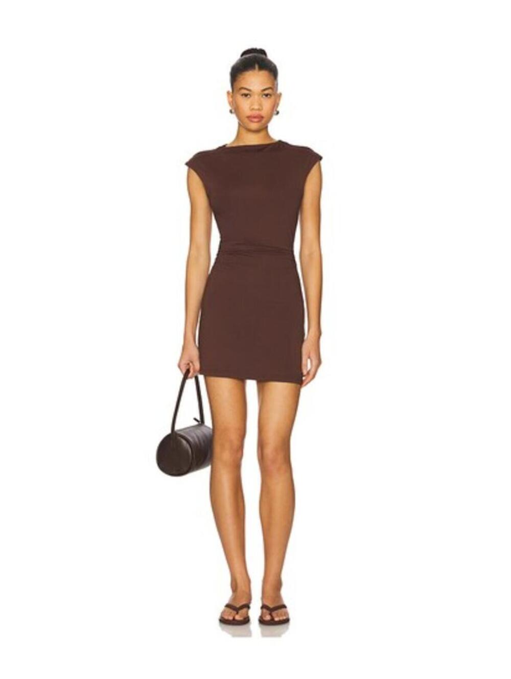 SNDYS Gabby Mini Dress brown